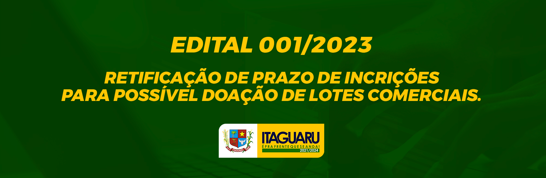 RetificaÇÃo De Prazos E AlteraÇÕes Do Edital 001 2023 DoaÇÃo De Lotes